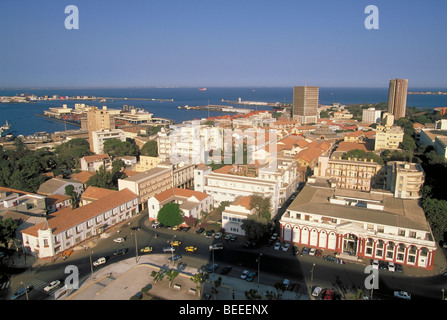 Elk149-1008 Senegal, Dakar, città dal di sopra Foto Stock