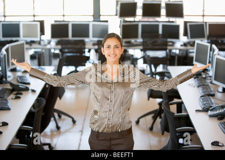 Ritratto di un operatore di borsa Foto Stock