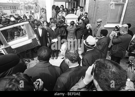 Apr 09, 1968; Atlanta, GA, Stati Uniti d'America; Martin Luther King Jr. 's funerale in Atlanta. Foto Stock