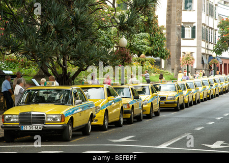I taxi a Funchal, Madeira. Foto Stock