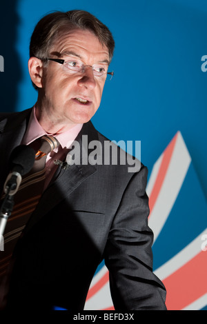 Lord Peter Benjamin Mandelson, il lavoro politico del partito. Foto Stock