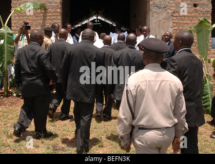 Nozze di re mumbere charles Wesley di Bakonzo alla regina Agnese, Kasese, Rwenzori Mountains, ovest dell Uganda, Africa Foto Stock