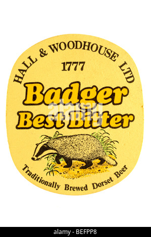 Hall & woodhouse ltd 1777 badger best bitter traditionaly infuso di dorset birra Foto Stock