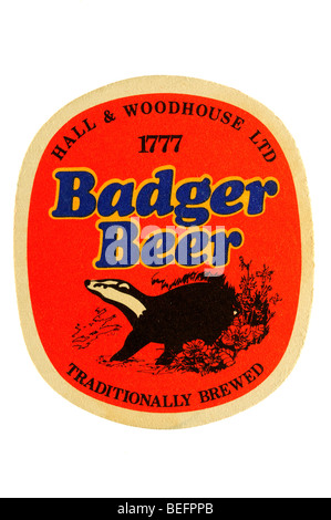 Hall & woodhouse ltd 1777 badger birra tradizionalmente prodotta Foto Stock
