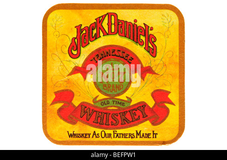 Jack Daniels vecchia n. 7 brand vecchio tempo Tennessee whiskey whiskey come i nostri padri hanno reso Foto Stock