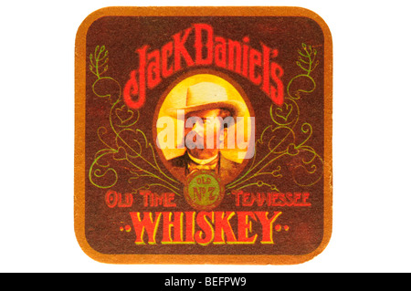 Jack Daniels vecchia n. 7 brand vecchio tempo Tennessee whiskey Foto Stock