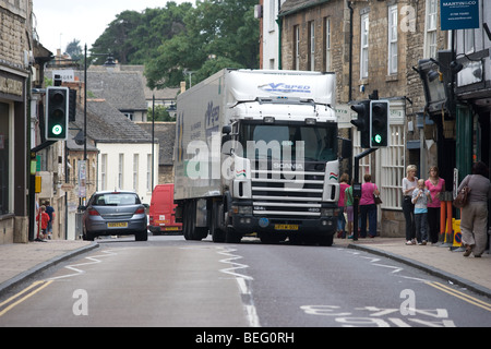 Grandi autocarri a Stamford Lincolnshire Foto Stock