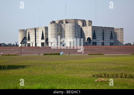 Jatiyo Sangshad Bhaban Assemblea Nazionale edificio a Dacca in Bangladesh Foto Stock