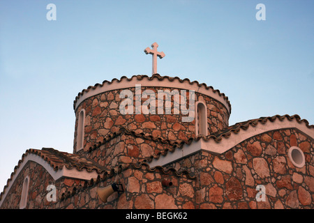 Close-up della chiesa del Profeta Elia (Profitis Ilias) Protaras, Cipro. Foto Stock