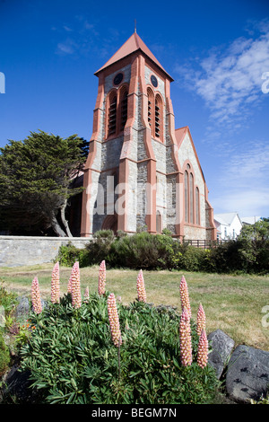 La cattedrale di Christ Church, Port Stanley nelle isole Falkland Foto Stock