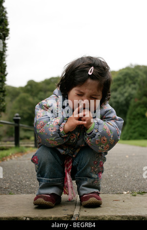 Il Toddler avente tantrum Foto Stock