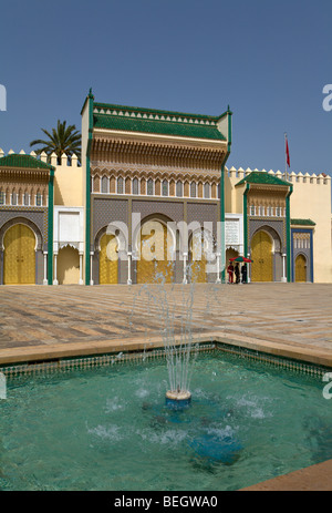 Royal Palace Gates Fez Marocco Foto Stock