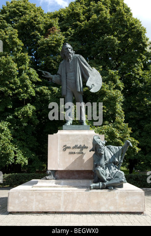 Monumento di Jan Matejko, Varsavia, Polonia Foto Stock