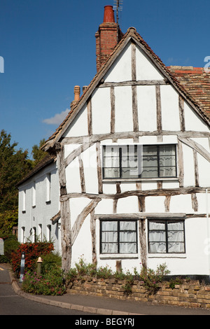 Inghilterra, Cambridgeshire, Huntingdon, Houghton village casa più antica struttura di legno ex George and Dragon Inn Foto Stock