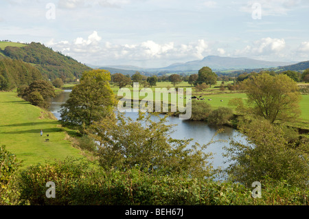 Pen-y-gent da Crook o' Lune,Lancaster Foto Stock