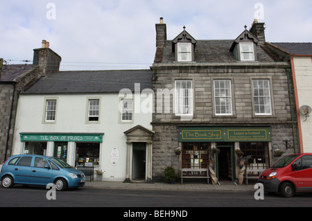 Esterno del libro negozi Wigtown in Scozia il libro di città, Dumfries and Galloway, Scozia Settembre 2009 Foto Stock