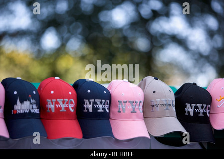 Close-up di tappi in un mercato in stallo Foto Stock