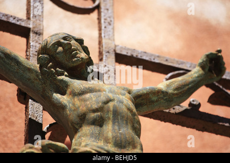 Gesù Cristo sulla Croce, Cattedrale di Antibes Foto Stock