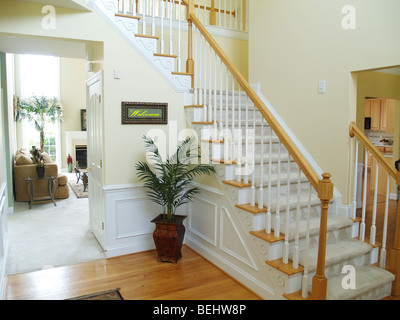 Ingresso in un moderno american home Foto Stock
