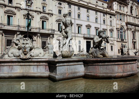 Piazza Navona a Roma Italia Foto Stock