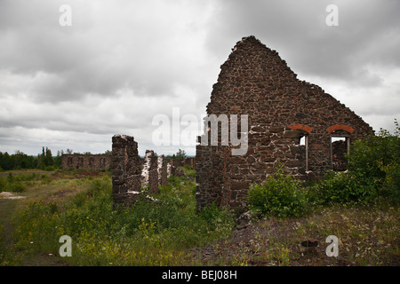 La Quincy Mine Hancock, una miniera di rame nella Upper Peninsula Michigan mi, immagini e foto grandi alte risoluzioni orizzontali negli Stati Uniti ad alta risoluzione Foto Stock