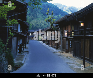 Tsumago hotel, Nagiso-machi, Prefettura di Nagano, Giappone Foto Stock