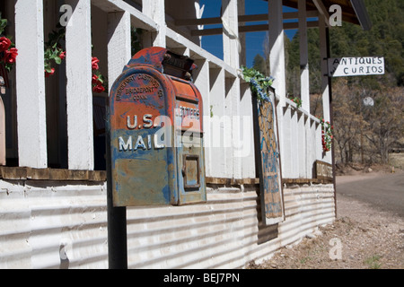 Strada principale di Mogollon, Nuovo Messico Foto Stock