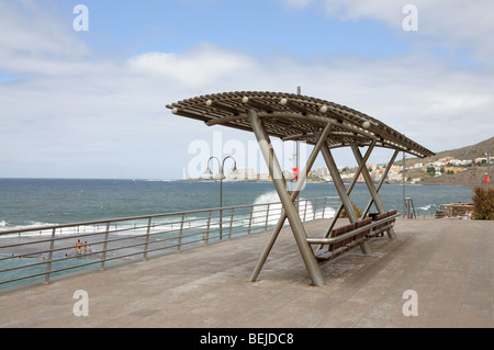 Passeggiata in Bajamar, Isola Canarie Tenerife, Spagna Foto Stock