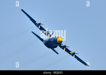 " Fat Albert' US Marine Corp - Navy Blue Angels aerobatic team. Lockheed-Martin C-130T Hercules Foto Stock