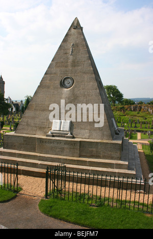 La piramide di stelle a Stirling, Scozia nella chiesa del Santo Rude Foto Stock