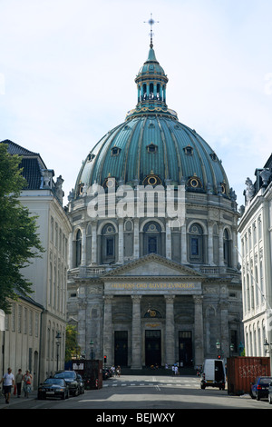 Il Frederik la Chiesa / Chiesa di marmo vicino al Palazzo Amalienborg a Copenaghen, Danimarca Foto Stock