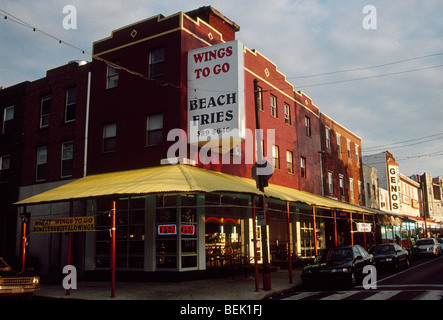 "Le Ali per andare' Ristorante in South Philly, Philadelphia, PA, Stati Uniti d'America Foto Stock