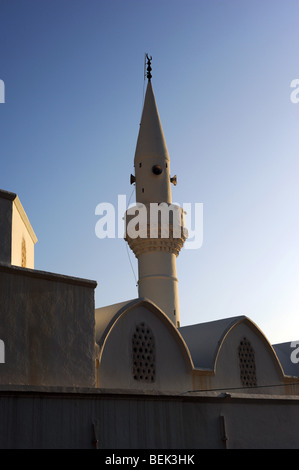 La moschea della città a Kalkan al tramonto Foto Stock