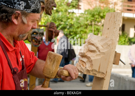 Scultori in azione Foto Stock