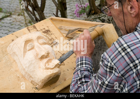 Scultori in azione Foto Stock