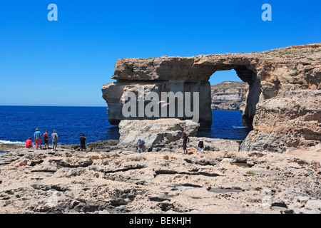 Azure Window, Dwejra Point, Gozo, Malta Foto Stock