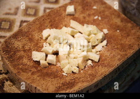 Fiore sardo, formaggio dalla Sardegna, Terra Madre fiera, Torino, Piemonte, Italia Foto Stock