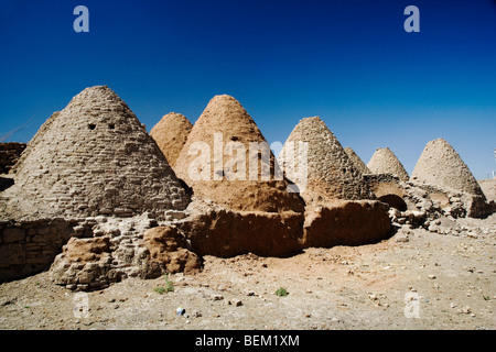 In mattoni di fango di alveare case di adobe, Harran, Turchia, Europa Foto Stock