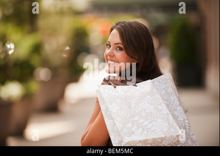 Acquisto della donna Foto Stock