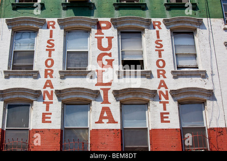 Puglia Ristorante di Little Italy a Manhattan, New York City Foto Stock