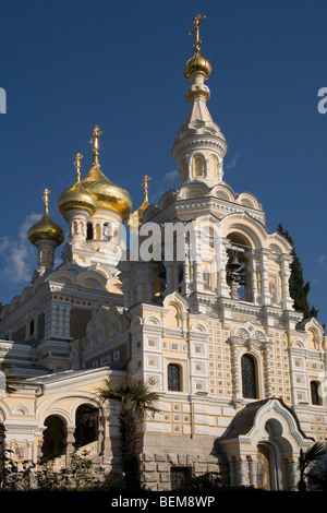 L'Ucraina Crimea Yalta Alexander Nevski chiesa Foto Stock