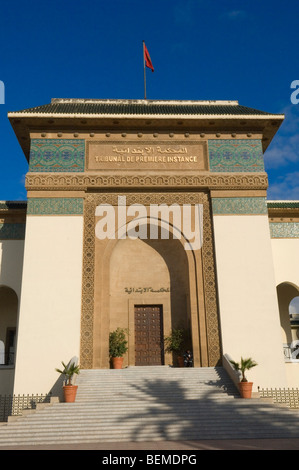 Tribunal de la Premiere Instance, luogo di Mohammed V, Casablanca, Marocco, Africa Foto Stock