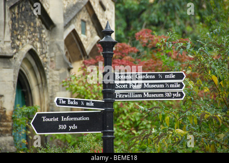 Cartello di Cambridge Foto Stock