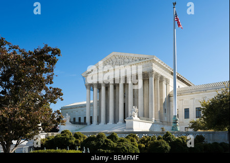 Prima strada ne facciata della Corte Suprema, Washington DC, Stati Uniti d'America Foto Stock