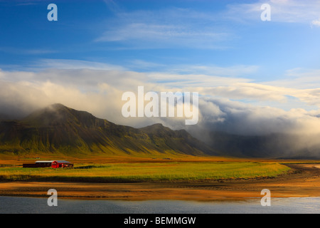 Azienda agricola sulla penisola Snaefellsnes Foto Stock