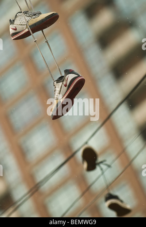 Il risultato della calzatura nel lanciare a Seattle, WA. Foto Stock