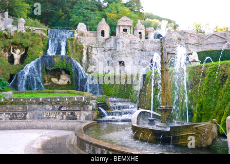 La fontana di Rometta, Villa D'Este, Tivoli, Italia Foto Stock