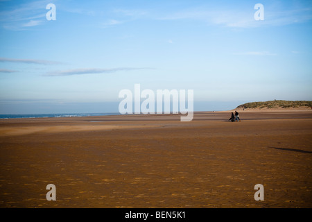 Spiaggia Holkham Norfolk Foto Stock