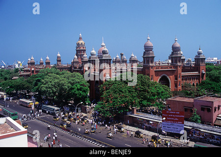 Alta corte costruita nel 1892 Chennai Tamil Nadu India Foto Stock