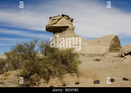 La Sfinge, parco regionale di Ischigualasto, Valle de la Luna - Valle della Luna, San Juan Provincia, Argentina Foto Stock